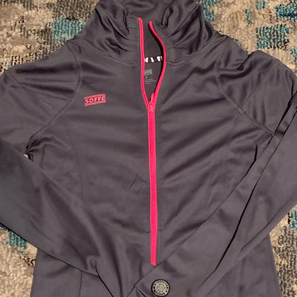 Womens soffe athletic zip up jacket